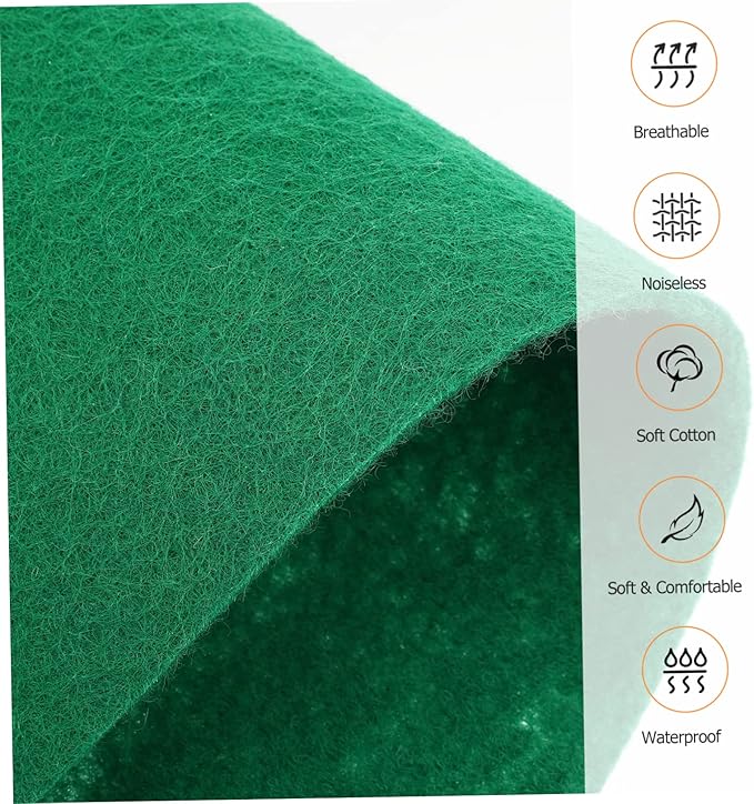 balacoo 8pcs Reptile Carpet Substrate Liner for Lizard Snake Turtle Absorbent Mats Grey Easy to Clean Bedding for Terrarium Decor