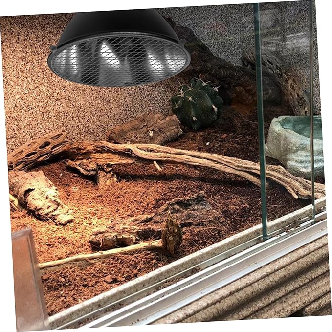 Reptile Enclosure Heat Lamp Cover Mesh Safety Mesh for Reptile Tank BBQ Lamp Protector