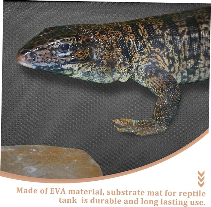 Kisangel Reptile Carpet Bedding for Turtles Snakes and Lizards Non Slip Mat for Terrarium Use Reptile Tank Accessory for Comfort and Play