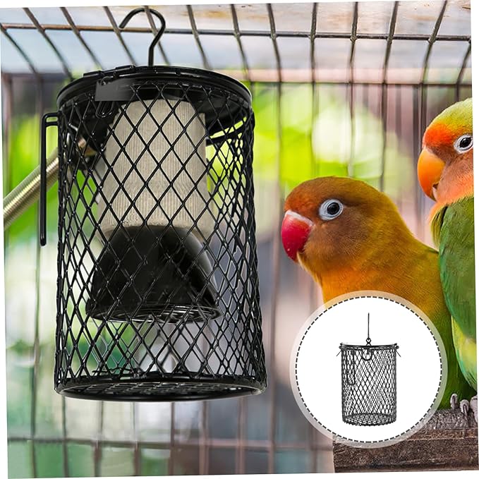 GANAZONO Lamp Mesh Cover for Reptiles Heating Light Shade for Easy to Install Protects Pets from Burns Compatible Various Bulbs
