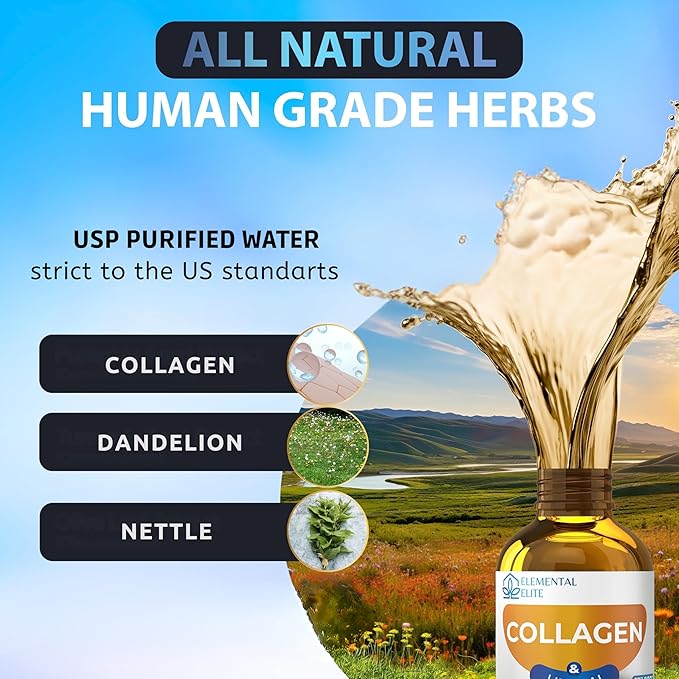 EDUZEBRA Liquid Collagen for Dogs and Cats, Skin & Coat Supplement, Itch Relief, Joint & Mobility Support, Enriched with Grass-Fed Collagen, Daily All-in-One Pet Health Formula