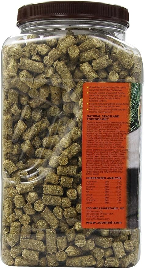 Zoo Med Natural Grassland Tortoise Food, 60 oz.