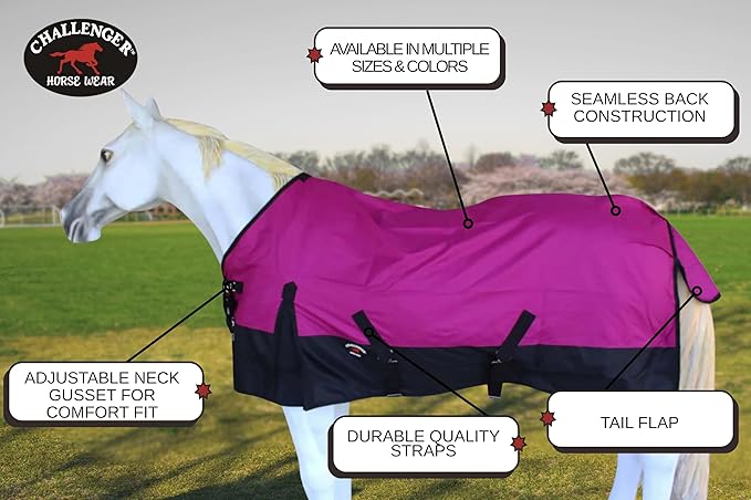 82" 1200D Turnout Lightweight Rain Horse Winter Blanket Sheet 3EE05PK