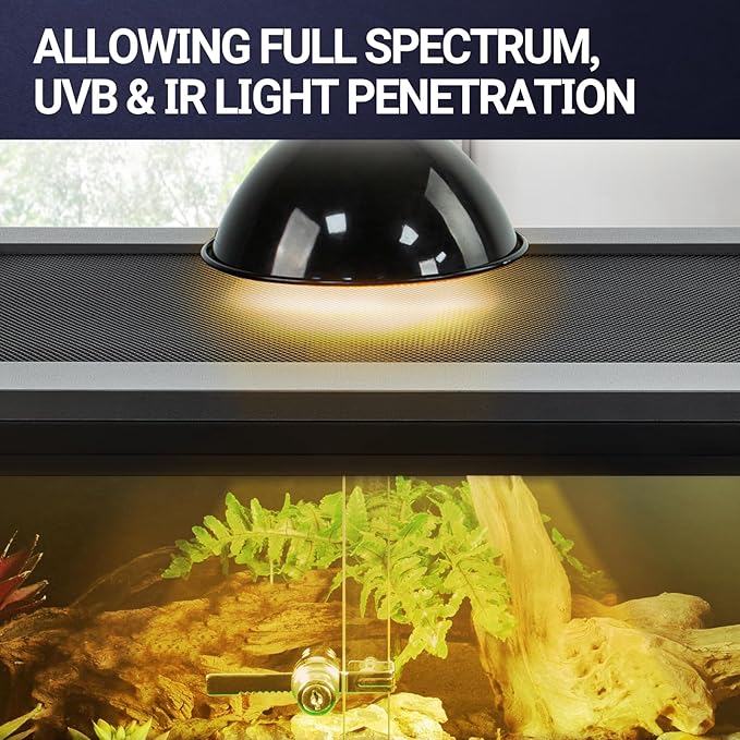 REPTIZOO 100 Gallon PVC Reptile Tank, 36x18x36 inch Extra Tall Large Reptile Enclosure, Chameleon Frog Gecko Lizard Arboreal Terrarium with Sliding Door & Screen Ventilation