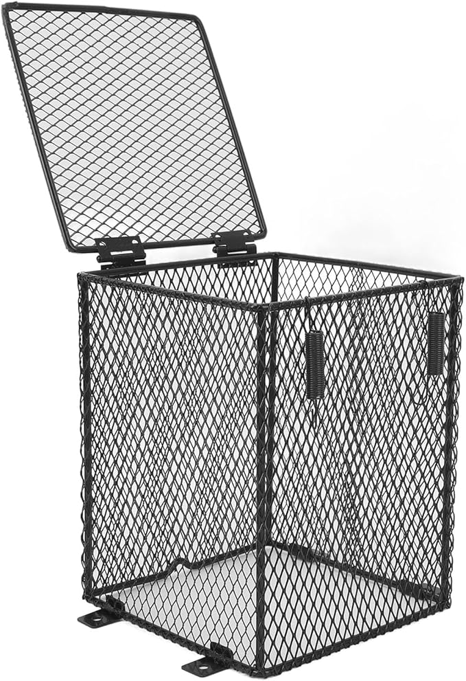 GLOGLOW Reptile, Anti Scald Heater Guard, Universal Fit for Most Reptiles, Easy Installation, Metal Construction (Height: Approx. 45mm/1.77in)