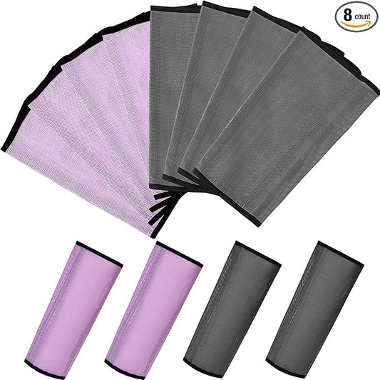 Jexine Set of 8 Mesh Fly Boots for Horse Loose Fitting Non Slip Breathable Horse Fly Leggings Protective Reduces Stress Leg Fatigue Wraps for Preventing Flies Mosquitoes Bite