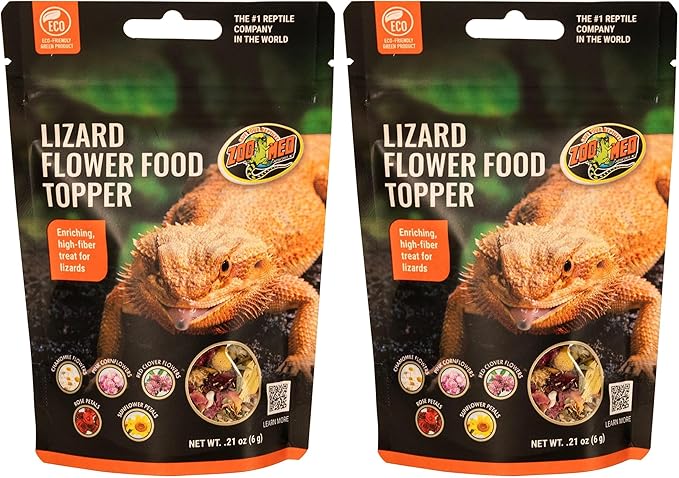 Zoo Med Lizard Flower Food Topper, 0.21 oz. (Pack of 2)