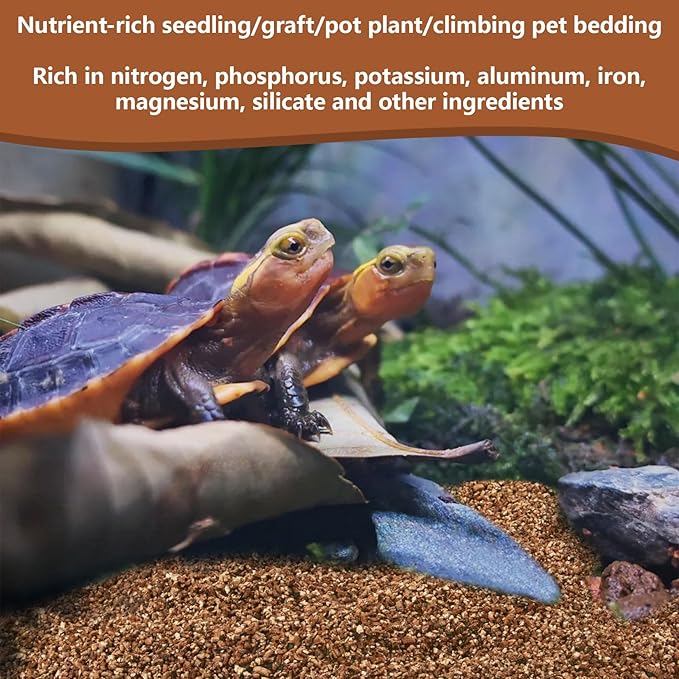 MAQIHAN Vermiculite for Reptiles - 14OZ Vermiculite Terrarium Reptiles Reptile Substrate Reptile Bedding Reptile Sand for Egg Incubator, Bearded, Gecko, Hermit, Snake, Tortoise, Turtle, Plants