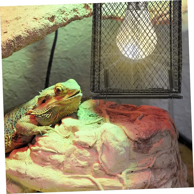 Practical Reptile Heating Lamp Net Cover Metal Lampshade for Reptile Box Lampshade Design