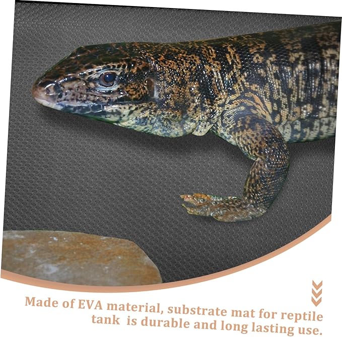 Happyyami Reptile Carpet Mat for Turtles Snakes and Lizards Non Slip Bedding Comfortable Terrarium Substrate for Bearded Dragons and Leopard Geckos