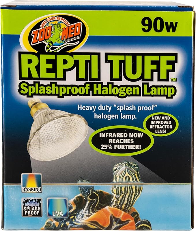 Zoo Med Turtle Tuff Splashproof Halogen Lamp 90 Watts