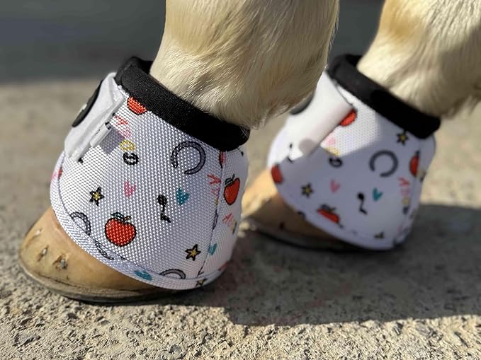 TGW RIDING 2520D Horse Bell Boots No-Turn Horse Bell Boots, Equine Ballistic Hoof Overreach Bell Boot, Pair