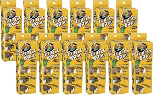 Zoo Med Turtle Bone Natural Floating Source of Calcium 2 Bones - 12 Pack