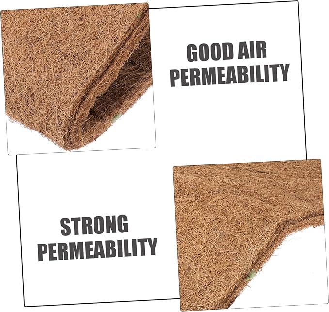 BESPORTBLE 3pcs Reptile Tank Substrate Liners Coconut Fiber Mat Reptile Bedding Supplies Mat