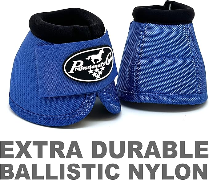 Professional's Choice Horse Equine Overreach Ballistic Bell Boots Navy Blue