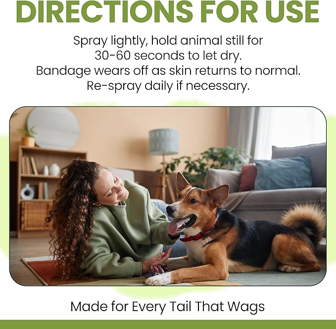 Chew + Heal Labs Hypochlorous Acid Spray for Dogs – 8oz Dog Wound Spray for Cuts, Burns, Sores, Abrasions, and More – Non Toxic and Chemical Free HOCI Wound Care – Made in The USA