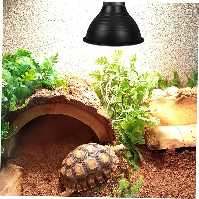 PRETYZOOM Dome Shaped Reptile Heat Lamp Cover UV Protection Reflector Shade for Reptile Habitat Suitable for Lizard and Snake Terrariums