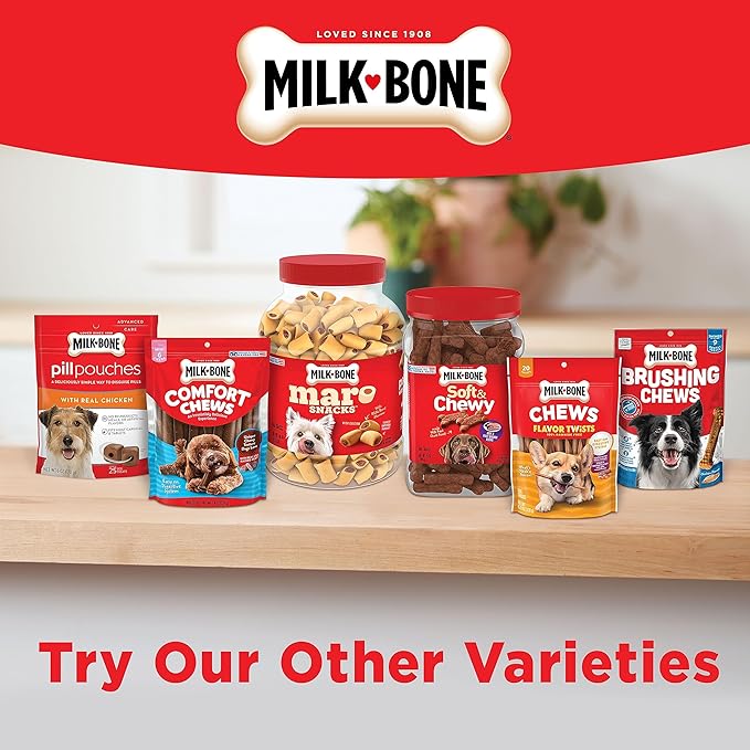 Milk-Bone Soft & Chewy Dog Treats Made with Real Bacon, 25 Ounce, (Pack of 2)