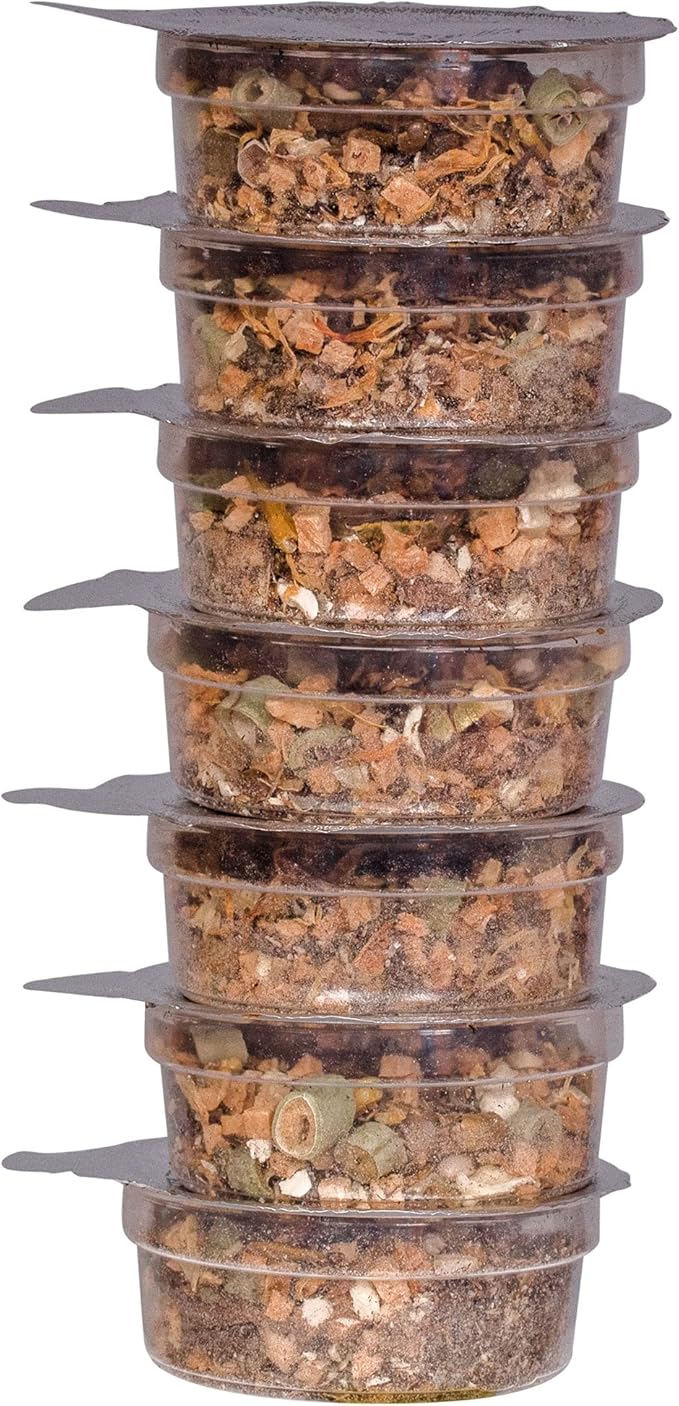 Healthy Herp Bearded Dragon Food Instant Meal for Reptiles - Nutritious Bearded Dragon Accessories, Bearded Dragon Food - Made in USA - for Box Turtles, Lizards, Tortoises - 7 x 0.2 oz (5.7g) Cups