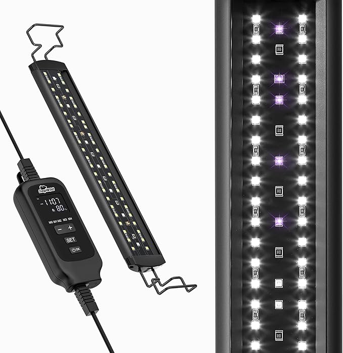 12W LED UVB Light for Reptiles, Full Spectrum Lighting with Dimming Controller, UVB Light Bar for Bearded Dragons, Snakes, Turtles, Gecko