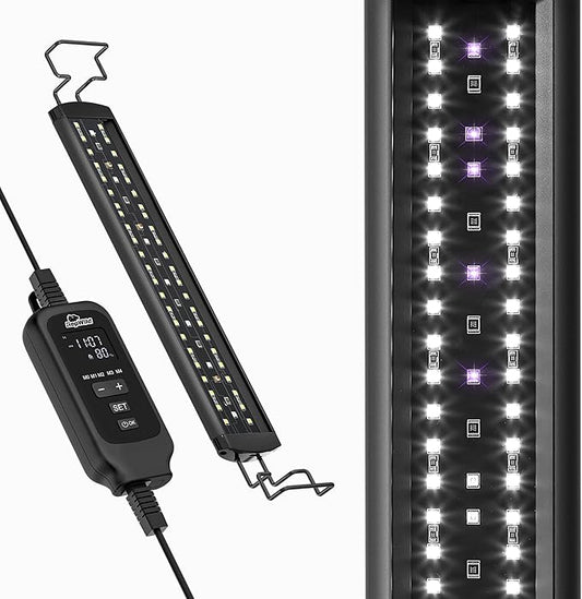 12W LED UVB Light for Reptiles, Full Spectrum Lighting with Dimming Controller, UVB Light Bar for Bearded Dragons, Snakes, Turtles, Gecko
