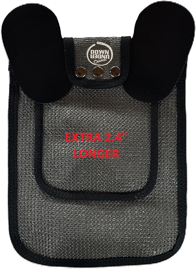 DOWN UNDER OUTDOORS 2 Pack Medium-Large Chicken Saddles with Adjustable Straps, Chicken Apron, Poultry Saver, Pet Supplies, Including Shoulder Covers (Extra Long Grey Mesh)