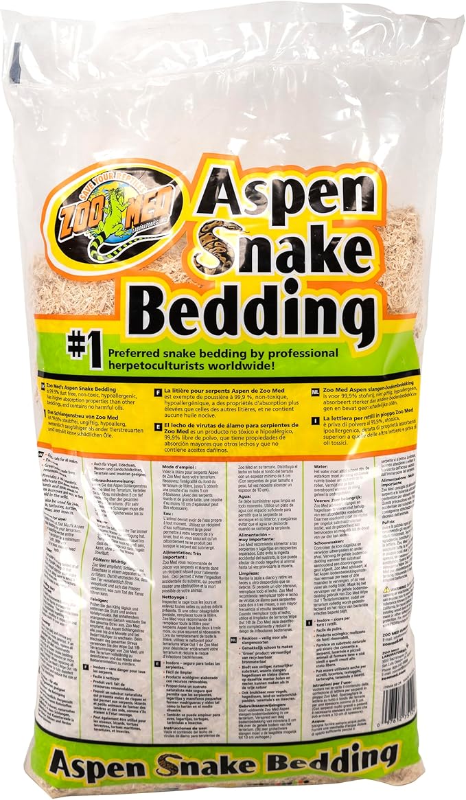 Zoo Med Aspen Snake Bedding [Set of 3] Size: 24 Quarts