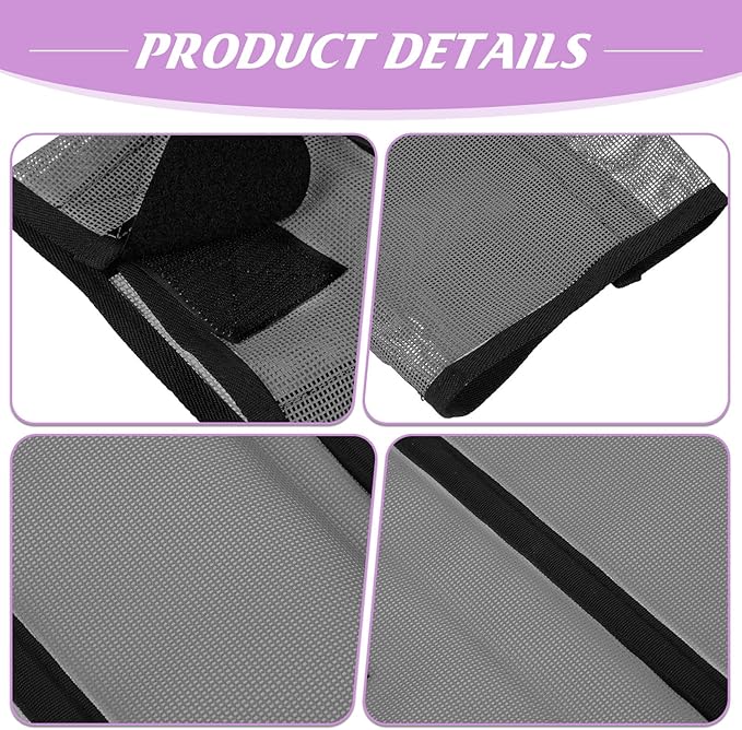 Jexine Set of 8 Mesh Fly Boots for Horse Loose Fitting Non Slip Breathable Horse Fly Leggings Protective Reduces Stress Leg Fatigue Wraps for Preventing Flies Mosquitoes Bite