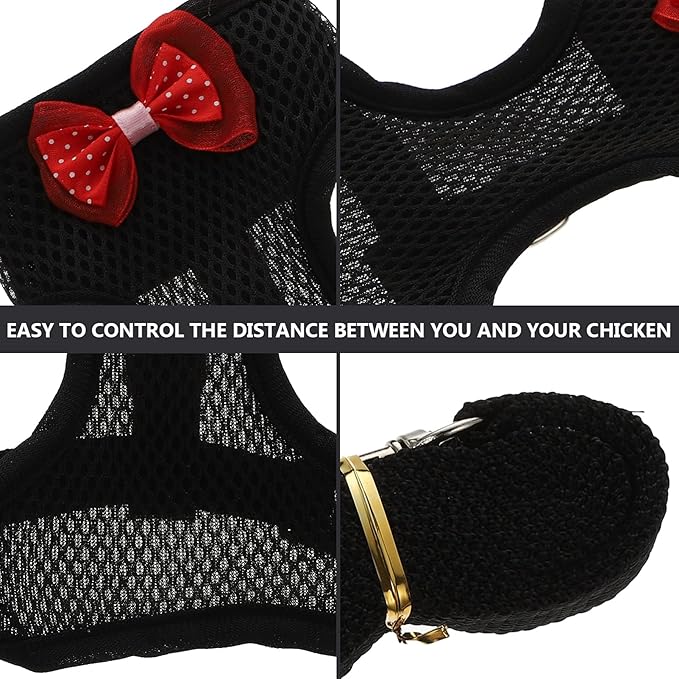 1 Set Chicken Vest Rooster Fabric Suspenders Set