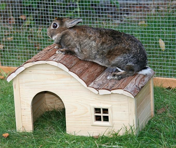 Kerbl Nature Plus House with Gently Curved Roof, 40 x 25 x 25 cm