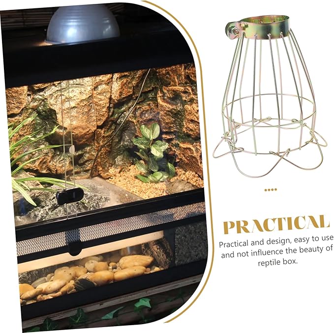 BESPORTBLE 4pcs Box Heat Lamp Shade for Reptiles Reptile Lampshade Protector Safe and Light Material
