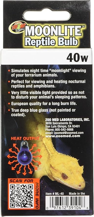 Zoo Med Moonlite Reptile Bulb 40w