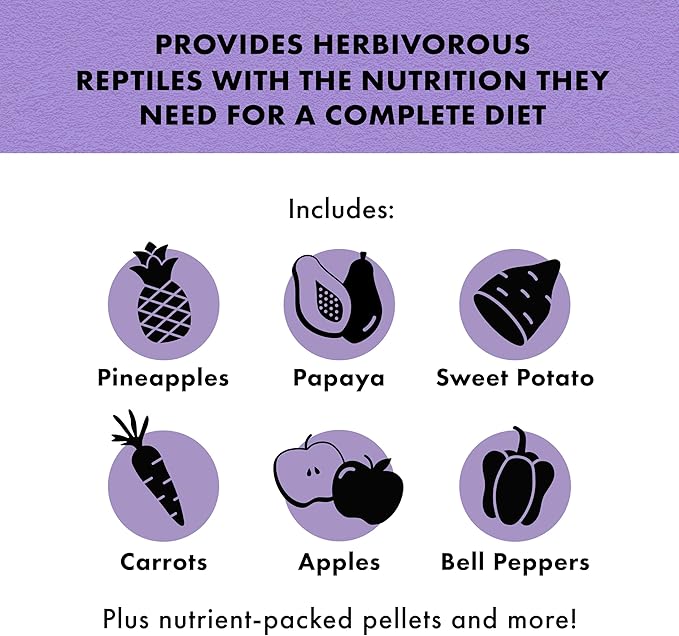 Zilla Pet Reptile Herbivore Food Medley Diet, 4 oz