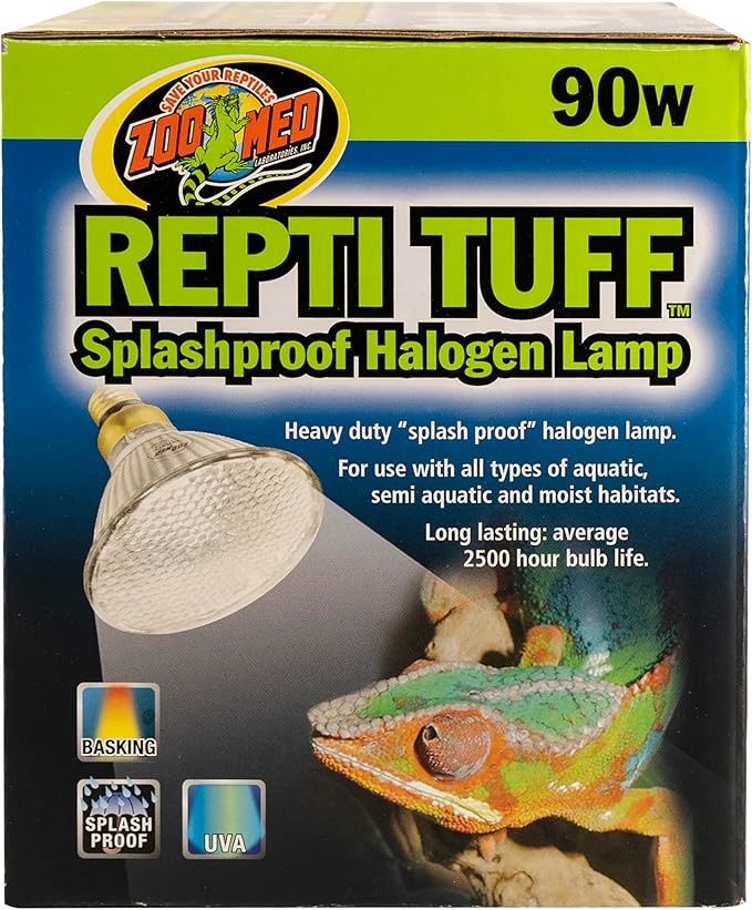 Zoo Med Turtle Tuff Splashproof Halogen Lamp 90 Watts