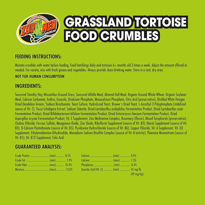 Zoo Med - Food CRMBL TORTSE 16OZ