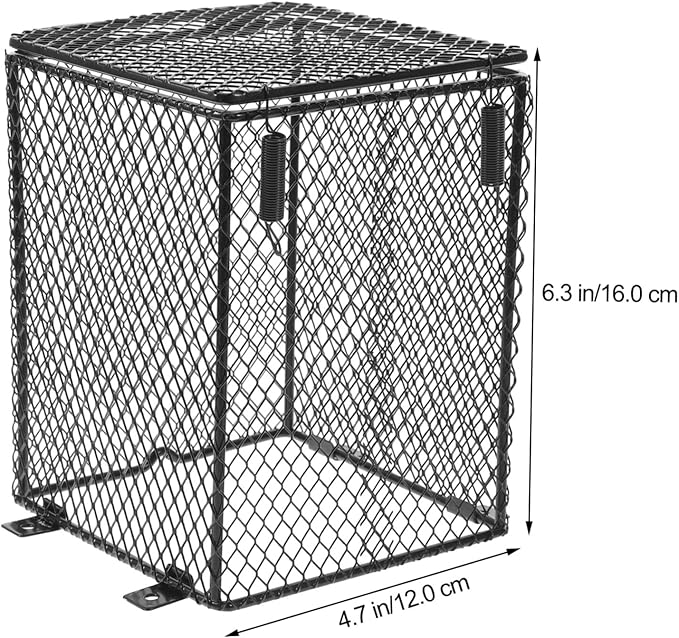 Toddmomy Reptile Heating Lamp Cover Scald Mesh Design for Parrot Bird Cage Turtle and Lizard Terrarium Use Easy Install