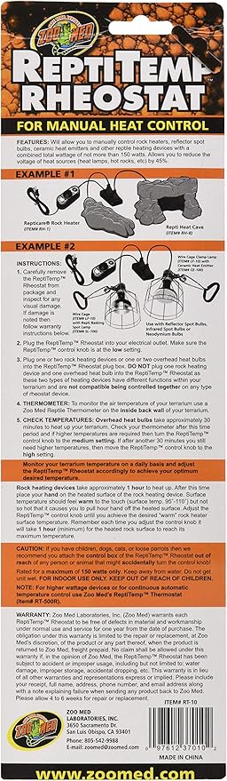 Zoo Med Repti Temp Rheostat (Pack of 2)