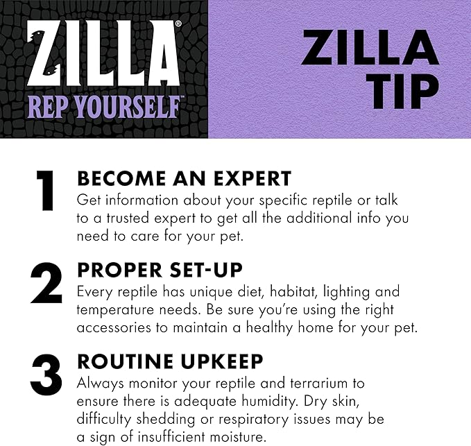 Zilla Tropical Mist Humidity Spray, Ideal for All Tropical Reptiles and Amphibians, Fortified with Aloe Vera