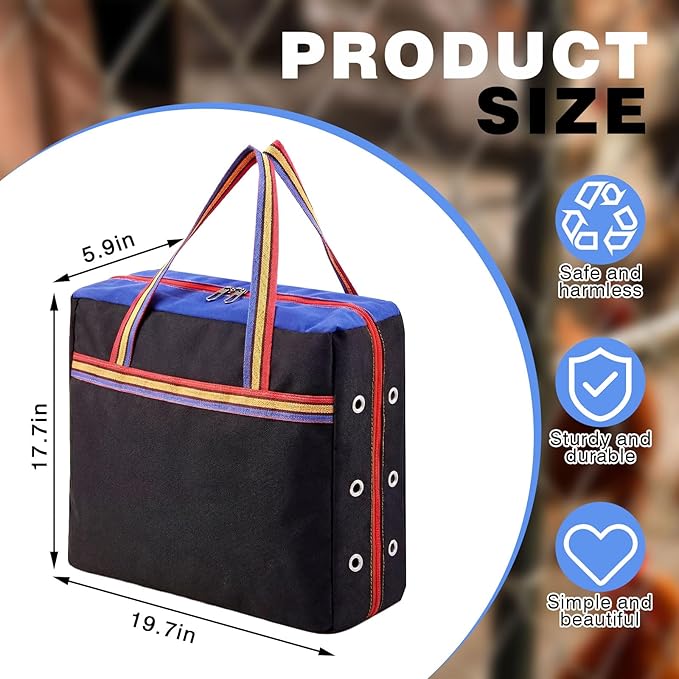 Gilprop Single Compartment Cage for Transporting Roosters, Galponeras Bolsa Jaulas para Gallos De Pelea, Maleta Cargador Carrier Case Chicken Crates Travel Competition Canvas Bag Fighting