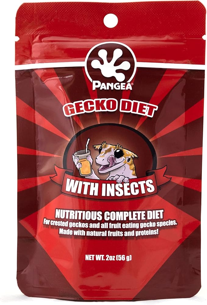 Pangea Gecko Diet Fruit & Papaya Bundle - 2oz Fruit & Insects and Papaya Mix