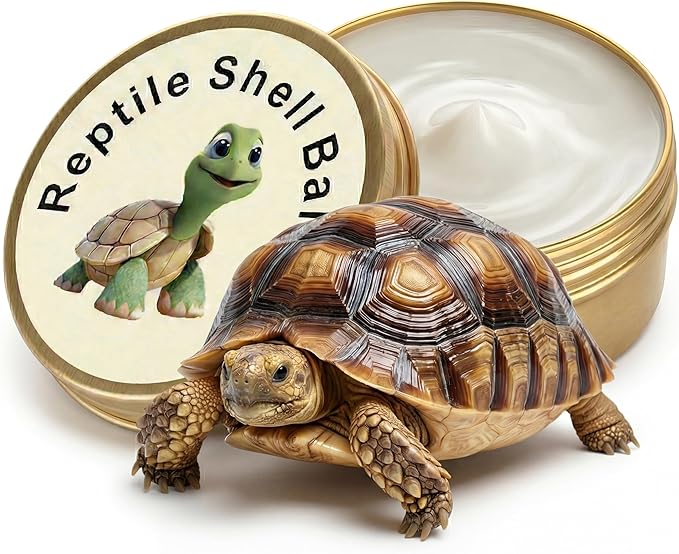 2.7 Oz Tortoise Shell Balm Ointment for Sulcata, Russian & Hermann ?€? Shell Conditioner Cream for Dry, Dull Scutes ?€? Reptile Wax Treatment for Turtle Lotion