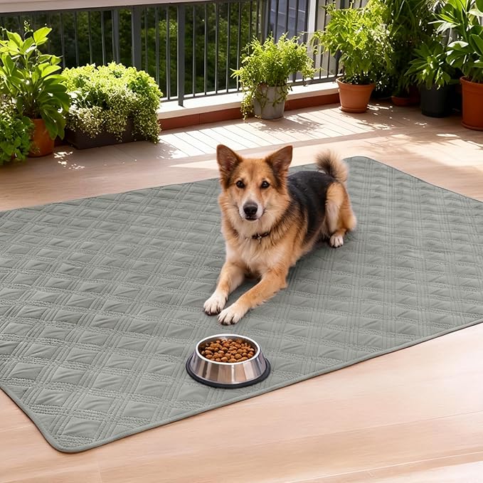 hyha Waterproof Dog Blanket, Reversible Pet Bed Blanket, Soft Sofa Couch Cover for Dogs Washable, Waterproof Pet Couch Covers for Sofa Puppy Cats Furniture Protector(30"x53", Grey/Beige)