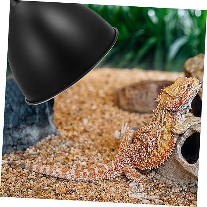 Reptile Heat Lamp Shade Iron Lampshade Accessory Reptile Box Cover Energy-efficient Insulated Lamp