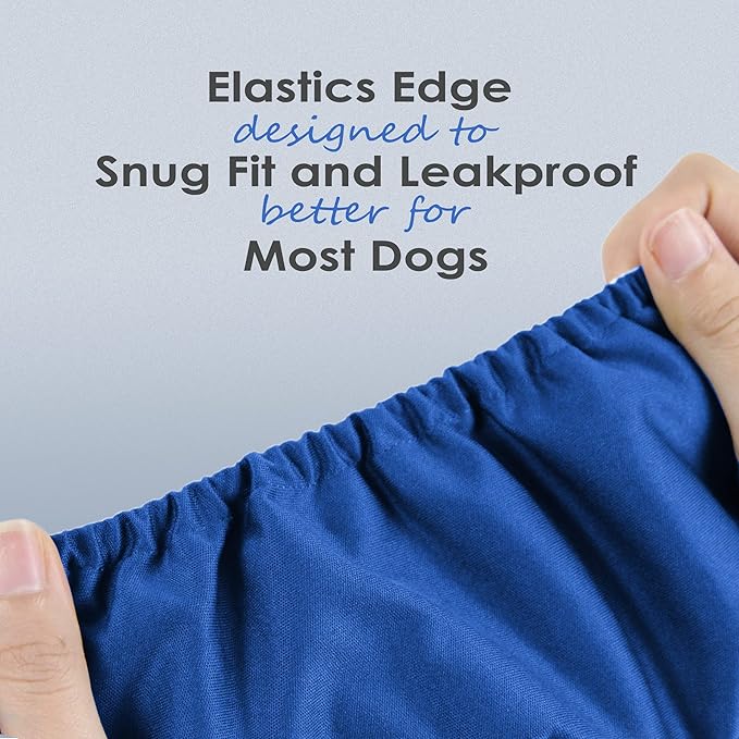 Wegreeco Washable Male Dog Belly Wrap - Pack of 3 - (Black,Blue,Olive,XX-Large)