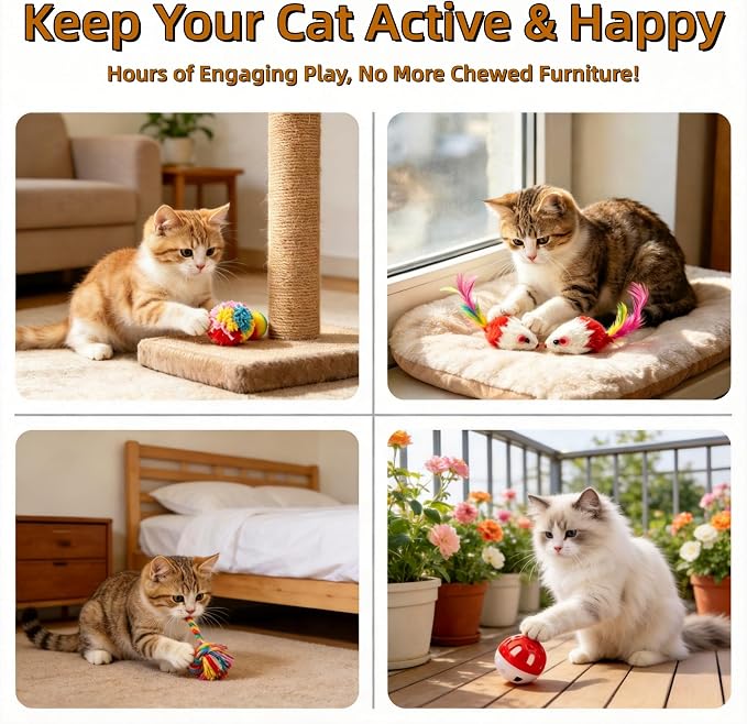 46 PCS Cat Toys for Indoor Cats, Kitten Toys with Mint Catnip for Kittens - Image 6