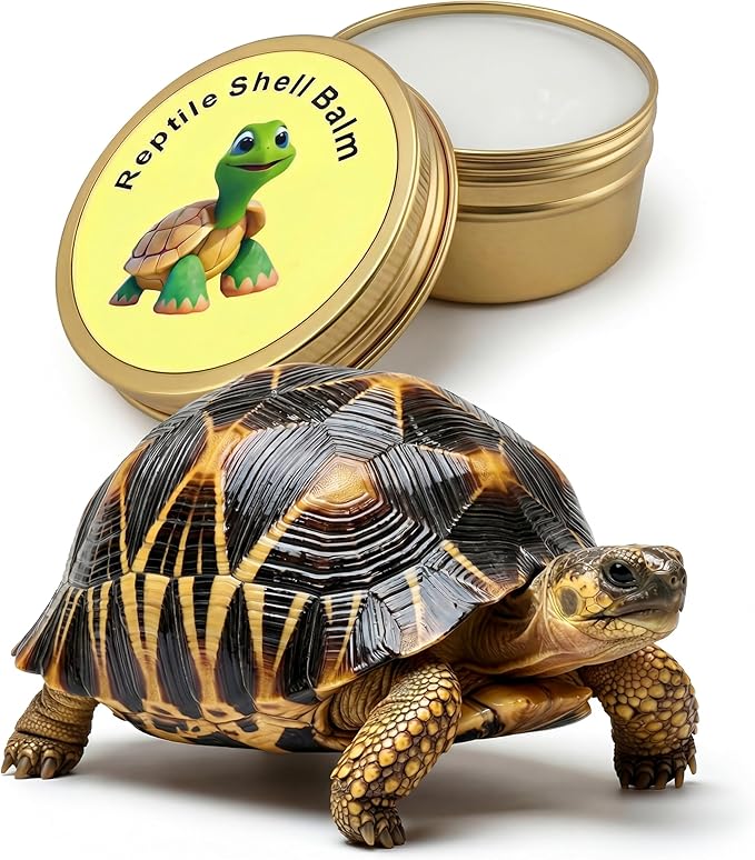 2.6 Oz Tortoise Shell Balm – Professional Dry, Cracked & Dull Shell Care Ointment & Conditioner for Sulcata, Russian & Hermann Tortoises – Natural Wax & Lanolin Formula