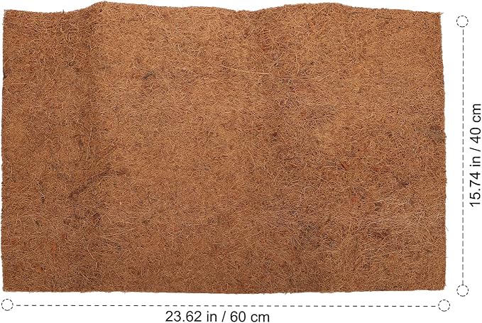KESYOO Natural Coconut Fiber Reptile Mat Terrarium Bedding for Lizard Turtle Gecko Breathable Easy to Strong Permeability Pet Bedding