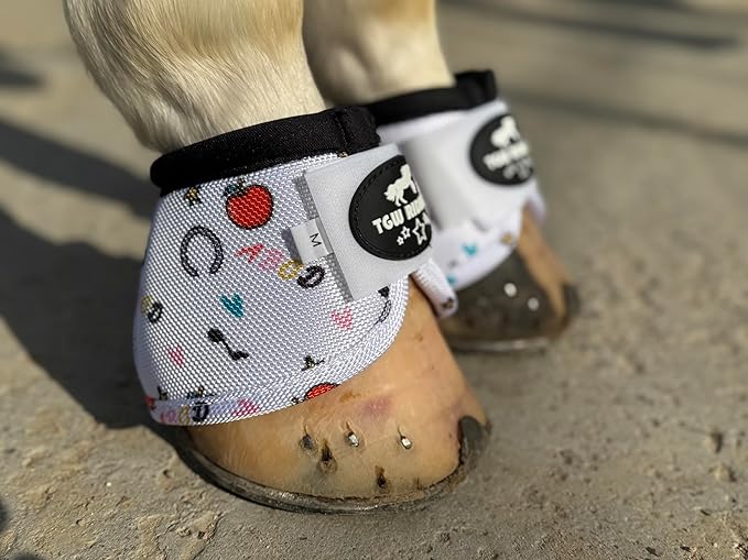 TGW RIDING 2520D Horse Bell Boots No-Turn Horse Bell Boots, Equine Ballistic Hoof Overreach Bell Boot, Pair