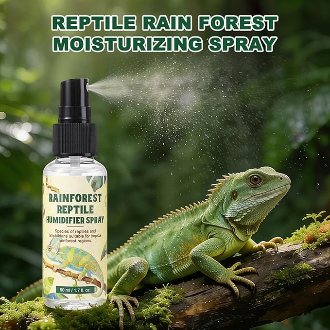 Humidity Spray for Snakes,50ml Tortoise Dry Skin Care,Tortoise Hydrating Spray | for Breeders Pet Parents Animal Lovers Terrarium Enclosure Cage Feeding Tank Shelters Home Office