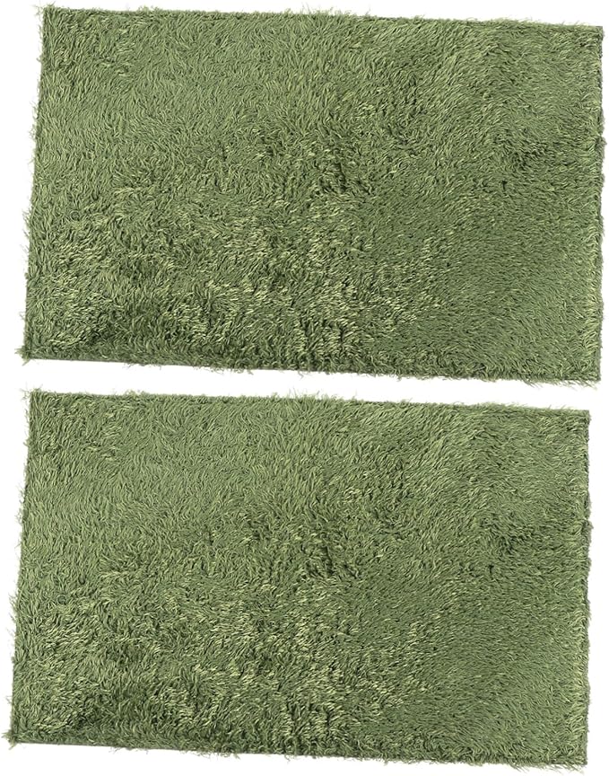 KESYOO 2Pcs Moss Mat for Reptiles Moisture Retaining Carpet Soft and Comfortable Habitat Pad for Lizards Snakes and Turtles Durable and Washable Reptile Substrate